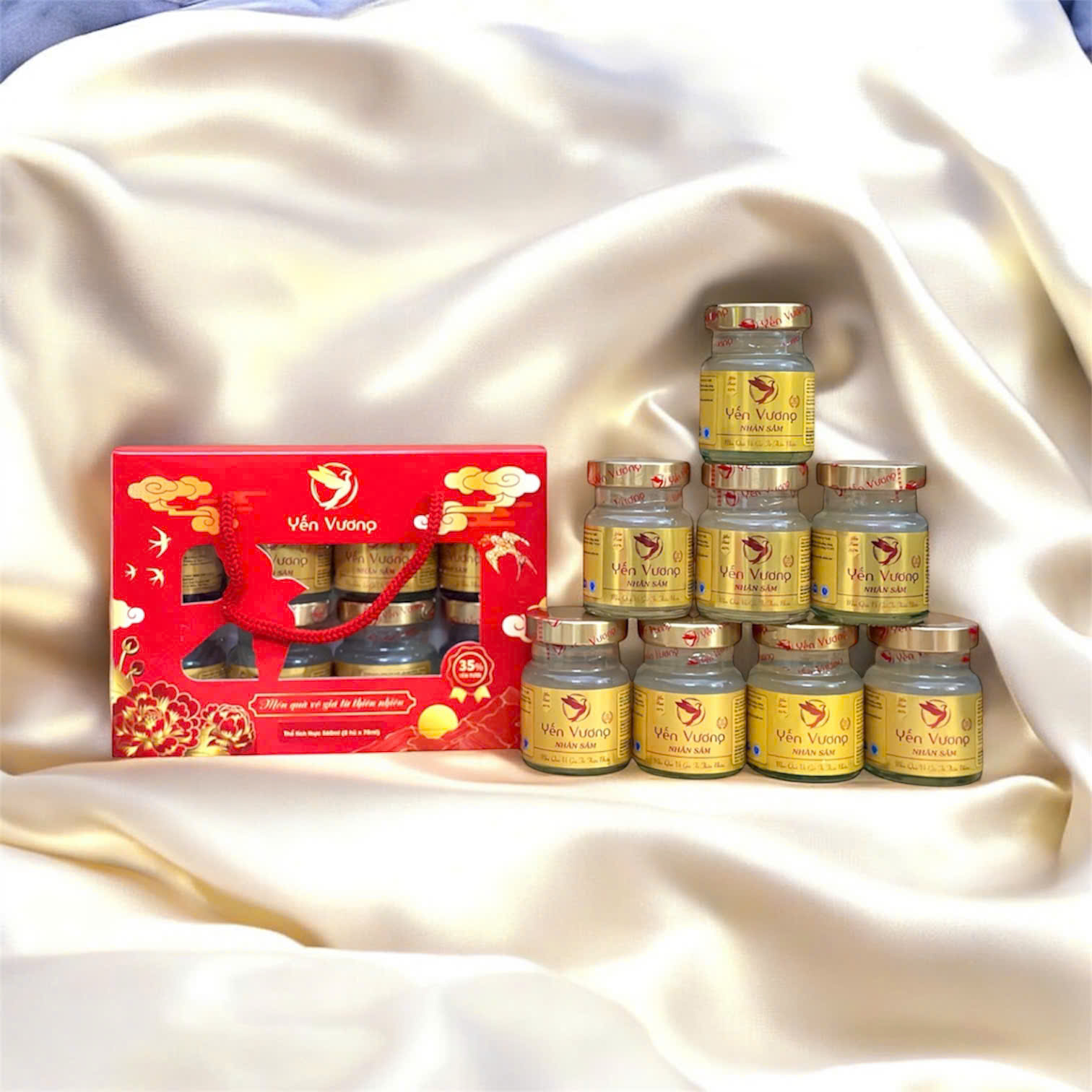 Lốc 8 hũ yến Vương 70ml Nhân Sâm